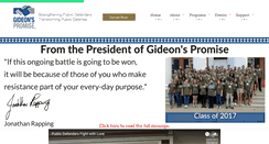 Desktop Screenshot of gideonspromise.org