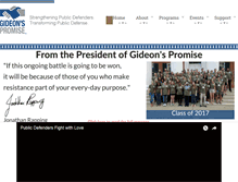 Tablet Screenshot of gideonspromise.org
